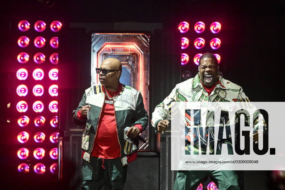 Zagreb, Croatia, 171023. American hip hopper Busta Rhymes performs as opening act at the concert of rapper 50 Cent in Arena Zagreb. Photo: Ivana Grgic CROPIX