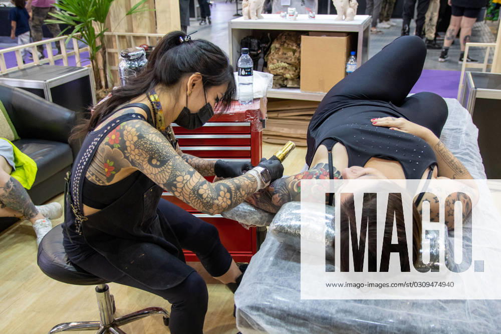 This Friday, October 20th, the first day of Tattoo Week takes place in Sao Paulo Brazil, a tattoo and piercing event held by the creators of Tattoo Week, the largest tattoo convention in the world. Sao Paulo Brazil - ZUMAv146 20231020_zip_v146_028