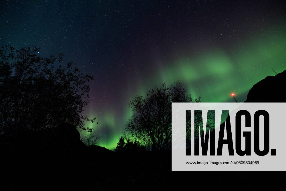 The Northern Lights Appear In The Sky Over Svolvaer The Northern Lights appear in the sky in Svolvaer, Norway, on October 22, 2023. The Northern Lights occur due to the interplay between the sun and Earth s magnetic field, which propels electrons through the atmosphere at rapid velocities. Svolvaer Norway