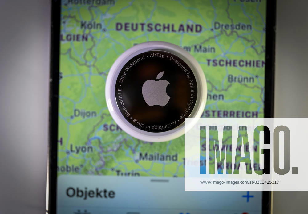 Apple Airtag, Mit dem AirTag lassen sich Gegenstände aller Art mit einem Apple iPhone Handy wiederfinden. 26.10.2023, Apple Airtags 26.10.2023, Apple Airtags
