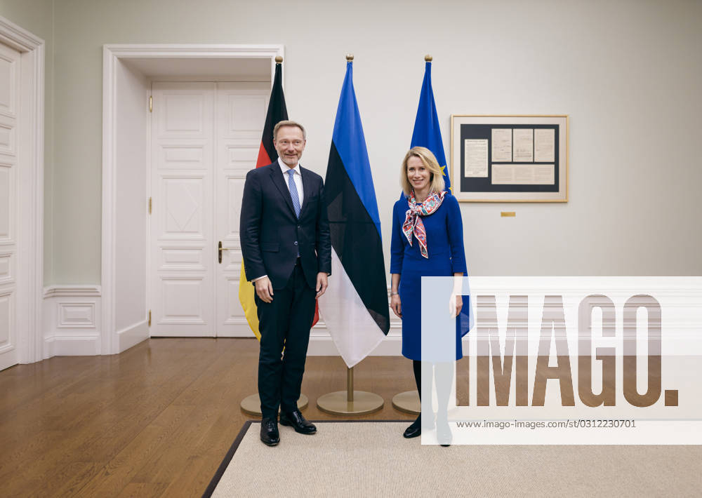 Christian Lindner (FDP), Bundesminister der Finanzen, trifft Kaja Kallas, Premierministerin von Estland zu einem Gespraech in Tallinn, 02.11.2023. Tallinn Estland