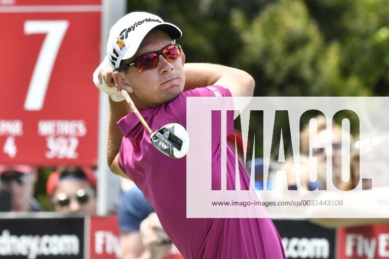 26th November 2017, The Australian Golf Club, Sydney, Australia; Emirates Australian Open Golf, final round; Lucas Herbert (AUS) hits a tee shot on the 7th hole ActionPlus11956444