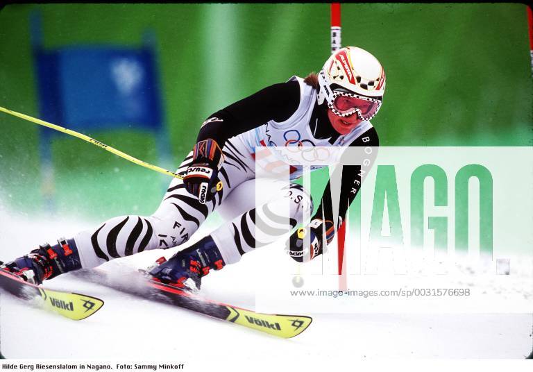 Hilde Gerg Ski Alpin,Olympische Spiele Nagano 1998, RSL Aktion. , Nagano Japan
