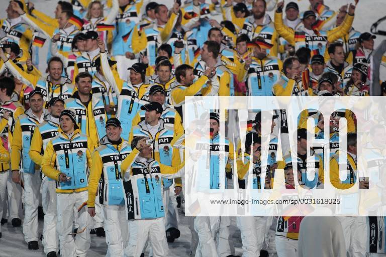 Eröffnungsfeier der XXI. Olympischen Winterspiel in Vancouver Einmarsch der Deutschen Mannschaft, Vancouver Kanada