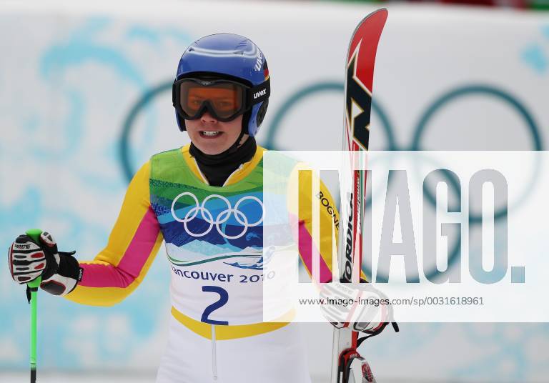 Viktoria Rebensburg ist Olmypiasiegerin im Riesenslalom aufgenommen bei den Olympischen Spielen in Whistler Mountain - Olympic Games Olympische Spiele Olympia OS Ladies Giant Slalom Alpine Skiing, Whistler Mountain British Columbia Kanada