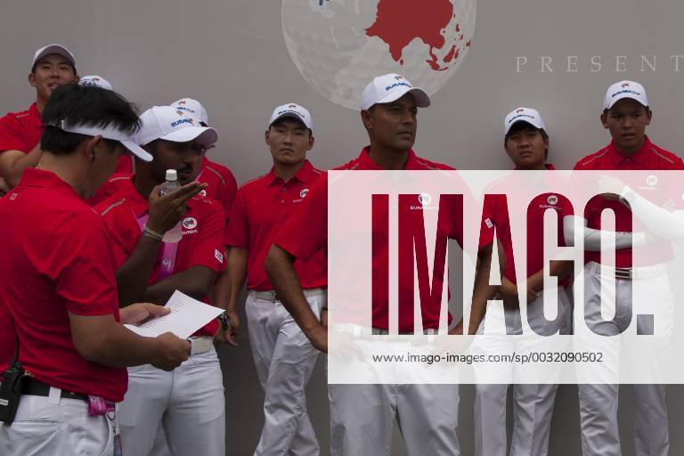 Kuala Lumpur, Kuala Lumpur, Malaysia - Arjun atwal is seen with Team Asia at the EurAsia Cup 2018....EurAsia Cup is a biennial men professional team golf tournament between Europe and Asia presented by DRB-HICOM. It is held on 12th 14th January 2018 at Glenmarie Golf & Country Club. Team Asia will be lead by Arjun Atwal (India) as a captain for the team and the vice captain Zhang Lainwei (China) while for the team Europe Thomas Bjorn (Denmark) will be the captain. The Team Europe has win the EurAsia Cup for this year. Malaysia: EurAsia golf tournament Winning ceremony - ZUMAs197 81558913st