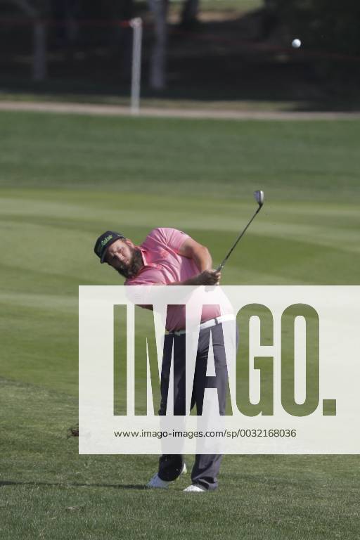 HSBC Abu Dhabi Golf Championship Day Three Andrew Johnston hits his second shot on the 1st hole on Day Three of the HSBC Abu Dhabi Golf Championship at Abu Dhabi Golf Club, UAE. Content Not Available For UK Newspapers