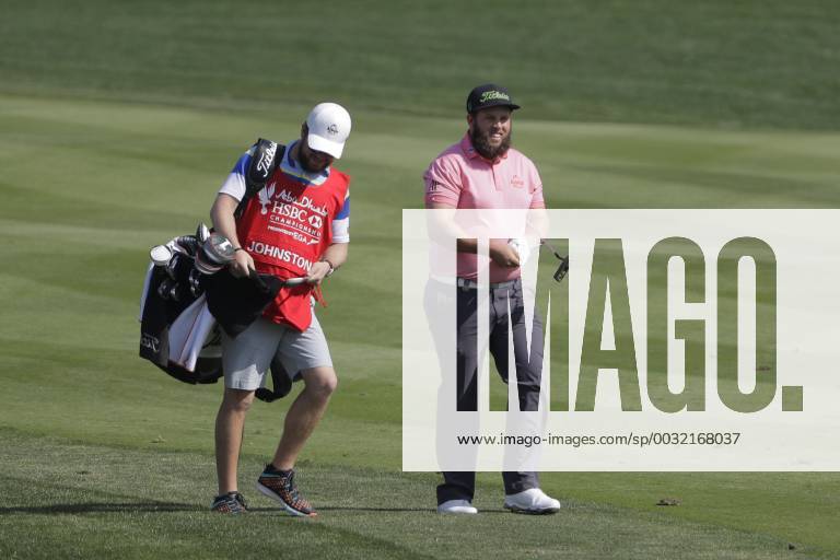 HSBC Abu Dhabi Golf Championship Day Three Andrew Johnston and his caddie on Day Three of the HSBC Abu Dhabi Golf Championship at Abu Dhabi Golf Club, UAE. Content Not Available For UK Newspapers