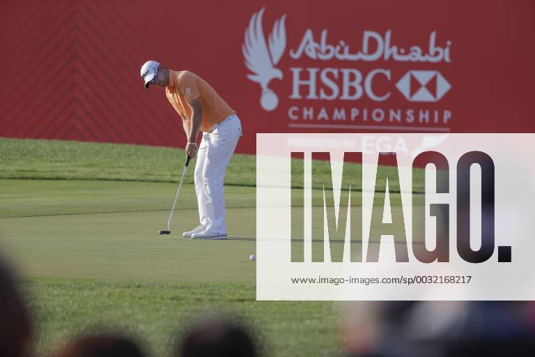 HSBC Abu Dhabi Golf Championship Day Three Bernd Wiesberger putts on the 18th green on Day Three of the HSBC Abu Dhabi Golf Championship at Abu Dhabi Golf Club, UAE. Content Not Available For UK Newspapers
