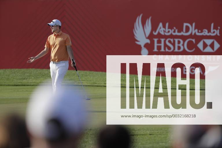 HSBC Abu Dhabi Golf Championship Day Three Bernd Wiesberger reacts after his putt on the 18th green on Day Three of the HSBC Abu Dhabi Golf Championship at Abu Dhabi Golf Club, UAE. Content Not Available For UK Newspapers