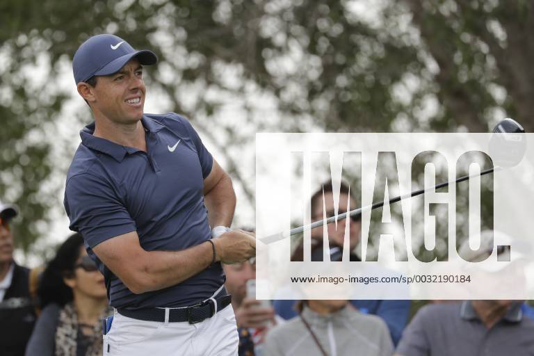 HSBC Abu Dhabi Golf Championship Day Four Rory McIlroy watches his tee shot on Day Four of the HSBC Abu Dhabi Golf Championship at Abu Dhabi Golf Club, UAE. Content Not Available For UK Newspapers