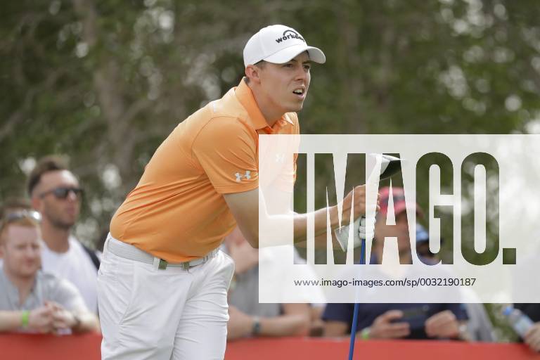 HSBC Abu Dhabi Golf Championship Day Four Matthew Fitzpatrick watches his tee shot on Day Four of the HSBC Abu Dhabi Golf Championship at Abu Dhabi Golf Club, UAE. Content Not Available For UK Newspapers