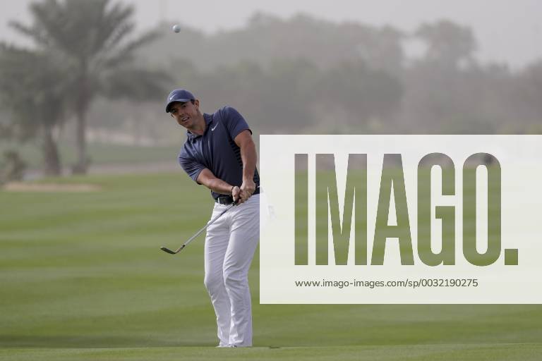 HSBC Abu Dhabi Golf Championship Day Four Rory McIlroy plays a chip shot on Day Four of the HSBC Abu Dhabi Golf Championship at Abu Dhabi Golf Club, UAE. Content Not Available For UK Newspapers