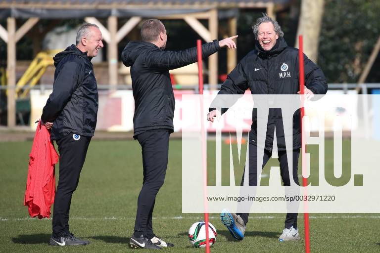 - BRUGGE, BELGIUM: Club s assistant coach Stan Van den Buijs, Club s assistant coach Stephan Van der Heyden and Club s head coach Michel Preud homme pictured during a training session of Belgian first division soccer team Club Brugge KV in Brugge, Wednesday 11 March 2015. Tomorrow Club is playing Turkish team Besiktas in the first leg of the 1 8th finals of the Europa League tournament. BRUNOxFAHY x75512267x