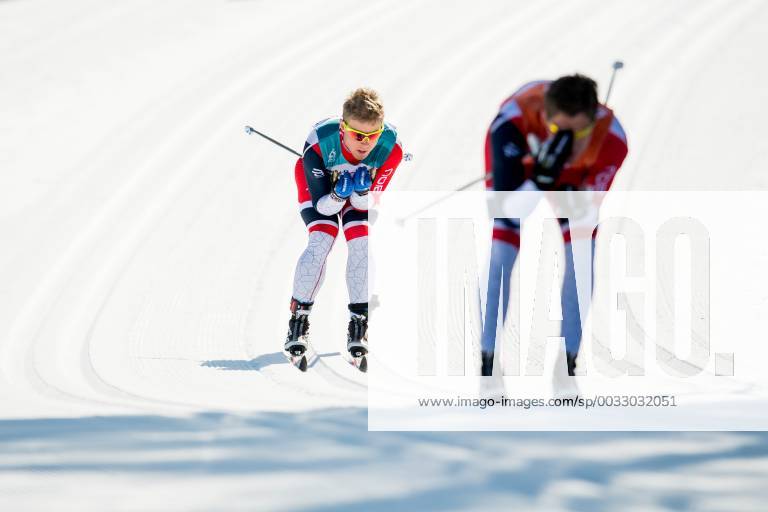 Eirik Bye of Norway competes together with his guide Arvid Nelson in the men s 10 km visually impaired cross-country skiing during day eight of the 2018 Winter Paralympics on March 17, 2018 in Pyeongchang. Photo: Vegard Wivestad Gr¿tt BILDBYRN kod VG 170134