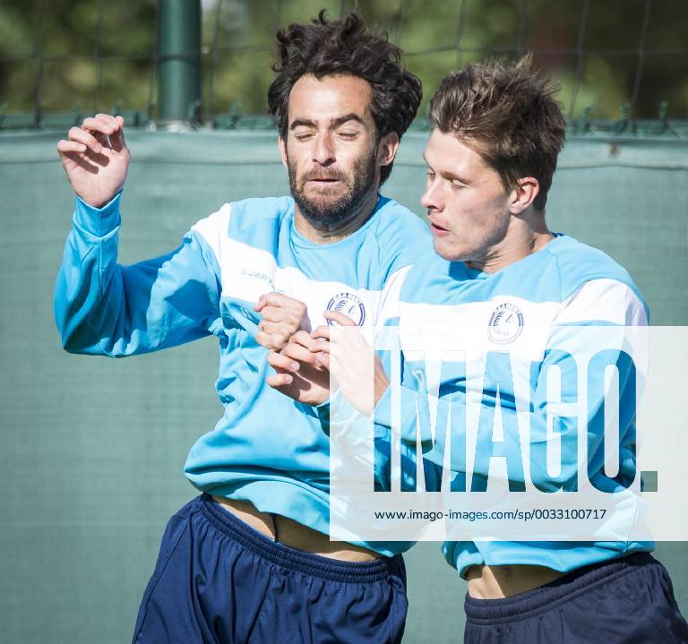 - GENT, BELGIUM: Gent s Rafinha Rafael Scapini de Almeida and Gent s Hannes Van der Bruggen pictured in action during a training of KAA Gent, in Gent, Tuesday 15 September 2015. Tomorrow Belgian first league soccer team KAA Gent will play the first game in the group stage of the Uefa Champions League competition against French Olympique Lyon. JASPERxJACOBS x85227471x