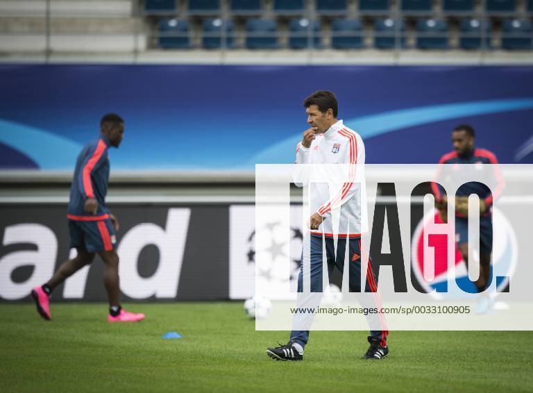 - GENT, BELGIUM: Lyon s head coach Hubert Fournier pictured during a training of Olympique Lyon, in Ghelamco Arena stadium in Gent, Tuesday 15 September 2015. Tomorrow French Olympique Lyon will play the first game in the group stage of the Uefa Champions League competition against Belgian first league soccer team KAA Gent. JASPERxJACOBS x85239469x