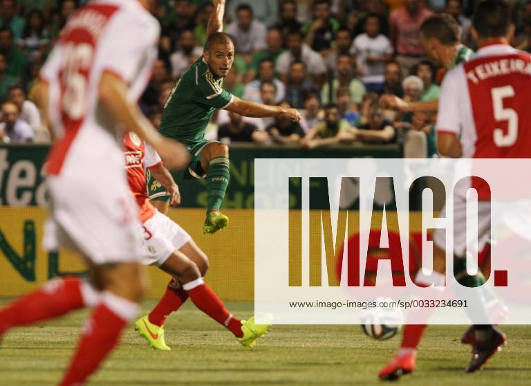 - LIEGE, BELGIUM: Panathinaikos Konstantino Triantafyllopoulos scores a goal at the return leg match between Greek soccer team Panathinaikos and Belgian first league soccer team Standard de Liege in the third qualifying round of the UEFA Champions League competition, Tuesday 05 August 2014, in Athens. The first leg match resulted in a 0-0 draw. ACTIONxIMAGE x60874820x