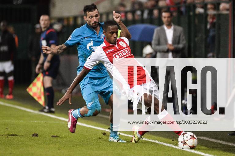 - LIEGE, BELGIUM: Zenit s Danny and Standard s new player Ricardo Faty pictured during the first leg match between Belgian first division soccer team Standard de Liege and Russian team FC Zenit Saint Petersburg in the playoffs for the UEFA Champions League competition, Wednesday 20 August 2014, in Liege. NICOLASxLAMBERT x61263769x