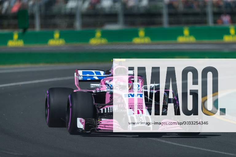 Esteban Ocon (Sahara Force India F1 Team) mit seinem Auto auf der Strecke, Grosser Preis von Australien 2018, freies Training, Motorsport, Formel 1, 23.03.2018, Melbourne