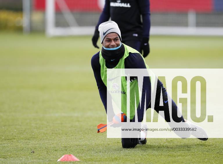 England s Marcus Rashford during training at the Tottenham Hotspur Training Centre, London. Picture date: March 26th 2018. Picture credit should read: David Klein Sportimage .