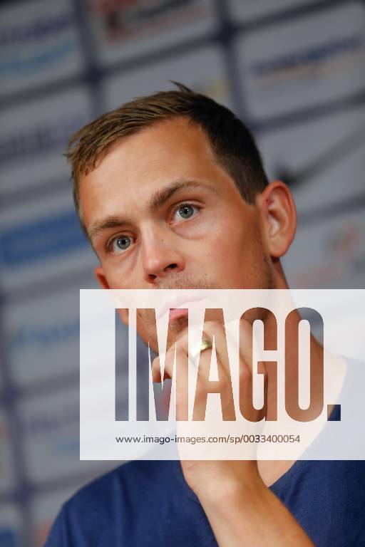 - BRUGGE, BELGIUM: Club s Tom De Sutter pictured during a press conference PK Pressekonferenz of Belgian First Division soccer team Club Brugge in Brugge, Wednesday 07 August 2013. Tomorrow Club Brugge plays the return game of the third qualifying round against Polish team WKS Slask Wroclaw in the UEFA Europa League. BRUNOxFAHY x45095330x