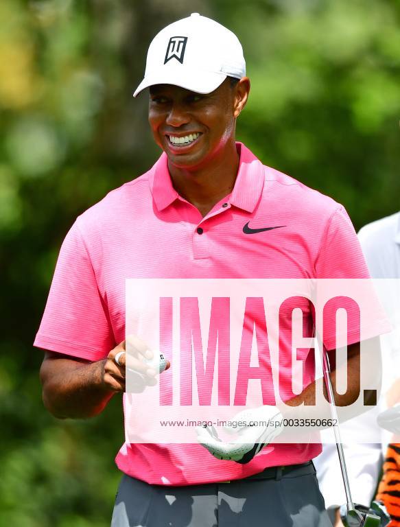 Tiger Woods prepares to hit off the 2nd tee during a practice round before the start of the Masters at Augusta National Golf Club, on April 2, 2018 in Augusta, Georgia. AUG20180402318 KEVINxDIETSCH