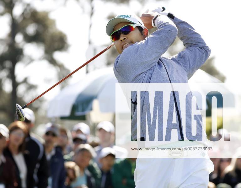 Golf: Masters Tournament 1st round Hideki Matsuyama of Japan tees off during the first round of the Masters Tournament at the Augusta National Golf Club in Georgia on April 5, 2018.