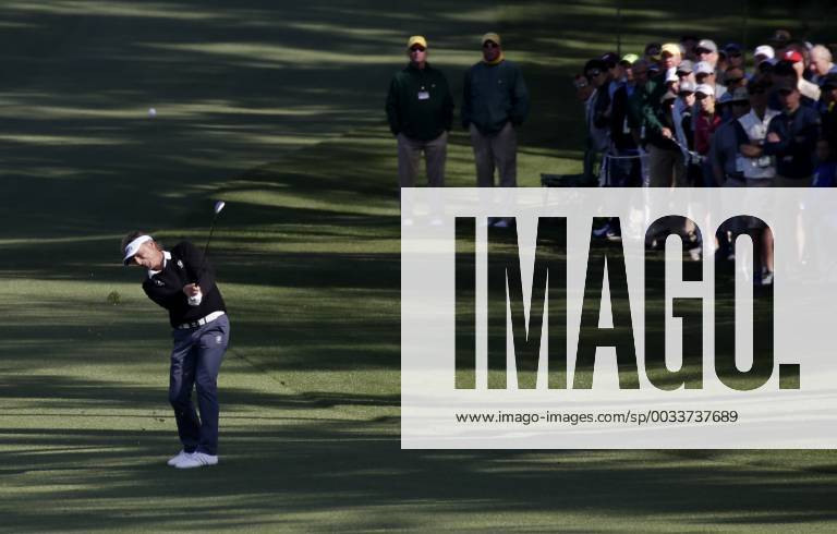 - SPORT Bernhard Langer of German hits an iron to the 2nd hole green in the 2nd round of the 2018 Masters Tournament at the Augusta National Golf Club in Augusta, Georgia, on April 6, 2018. AUG20180406115 JOHNxANGELILLO