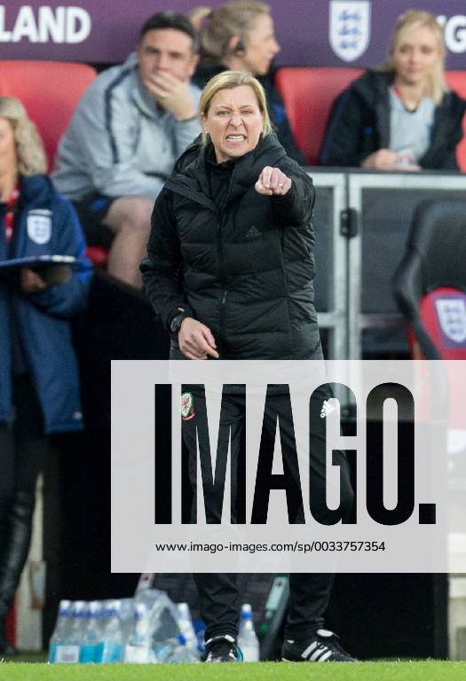 Wales Women Manager Jayne Ludlow during the Women s World Cup Qualifying match between England Women and Wales Women at St Mary s Stadium, Southampton, England on 6 April 2018.