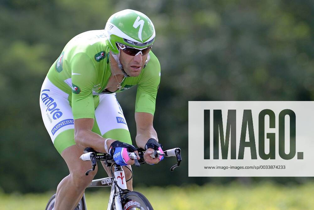 - PAUILLAC, FRANCE: Italian Alessandro Petacchi of Team Lampre - Farnese in the green jersey of best sprinter in action during stage 19 in the 2010 Tour de France, a time trial from Bordeaux to Pauillac, 51 km, Saturday 24 July 2010. The 97th edition of the Tour de France cycling race runs till 25 July 2010. DIRKxWAEM x21401583x