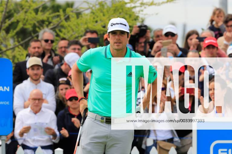 Nacho Elvira of Spain reacts during Madrid Open golf tournament at the National Golf Course in Madrid, Spain, 15 April 2018. The Madrid Open runs from 12 to 15 April. Madrid Open !ACHTUNG: NUR REDAKTIONELLE NUTZUNG!