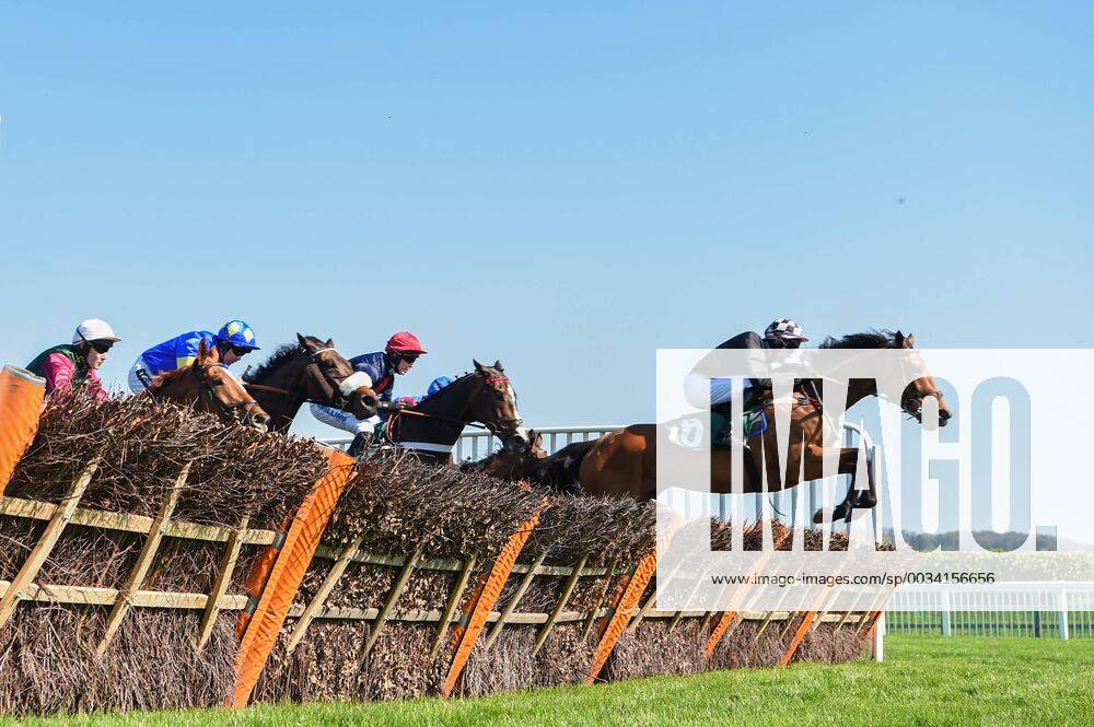 - Sport Cheltenham April Meeting Majestic Moll ridden by Adam Wedge (Black, Black and Pink check cap) leads the field over a hurdle during the April Meeting at Cheltenham Racecourse, Gloucestershire. Content Not Available For UK Newspapers
