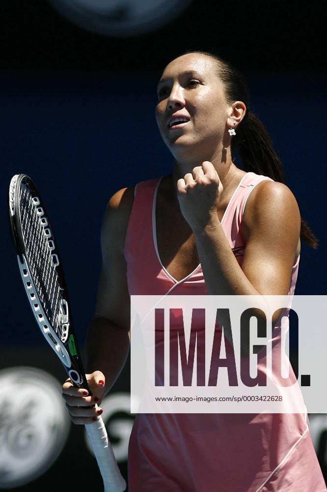 Jelena Jankovic (Serbien) jubelt Tennis Damen Australian Open 2008, Grand Slam, WTA Tour, Viertelfinale Einzelbild Melbourne Freude, Tennis Damen Australian Open 2008, Grand Slam, WTA Tour, Viertelfinale Einzelbild Melbourne Freude,