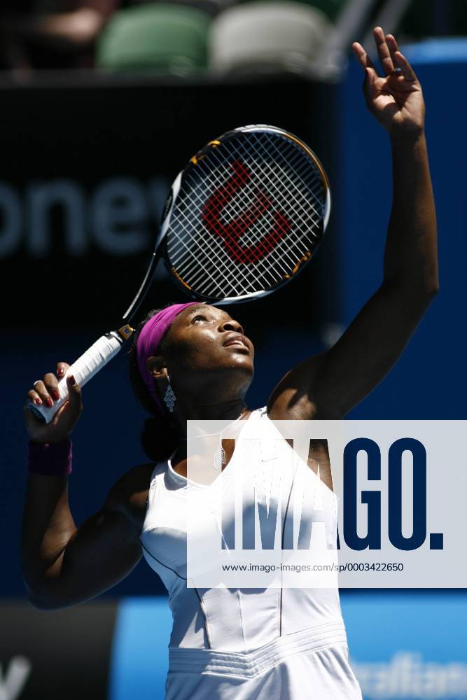 Serena Williams (USA) Tennis Damen Australian Open 2008, Grand Slam, WTA Tour, Viertelfinale Einzelbild Melbourne Tennis Damen Australian Open 2008, Grand Slam, WTA Tour, Viertelfinale Einzelbild Melbourne