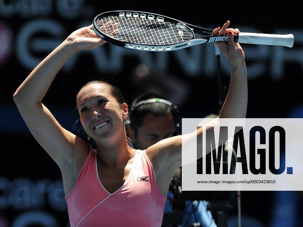 Jelena Jankovic (Serbien) jubelt - Tennis Damen Australian Open 2008, Grand Slam, WTA Tour Einzelbild Melbourne Freude, Tennis Damen Australian Open 2008, Grand Slam, WTA Tour Einzelbild Melbourne Freude,