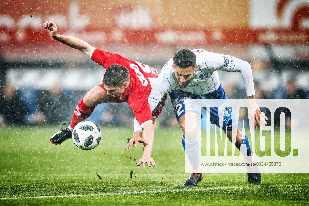 - SPORT Standard s Razvan Marin and Gent s Dylan Bronn fight for the ball during the Jupiler Pro League match between KAA Gent and Standard de Liege, in Gent, Sunday 29 April 2018, on day six of the Play-Off 1 of the Belgian soccer championship. BRUNOxFAHY x05338669x
