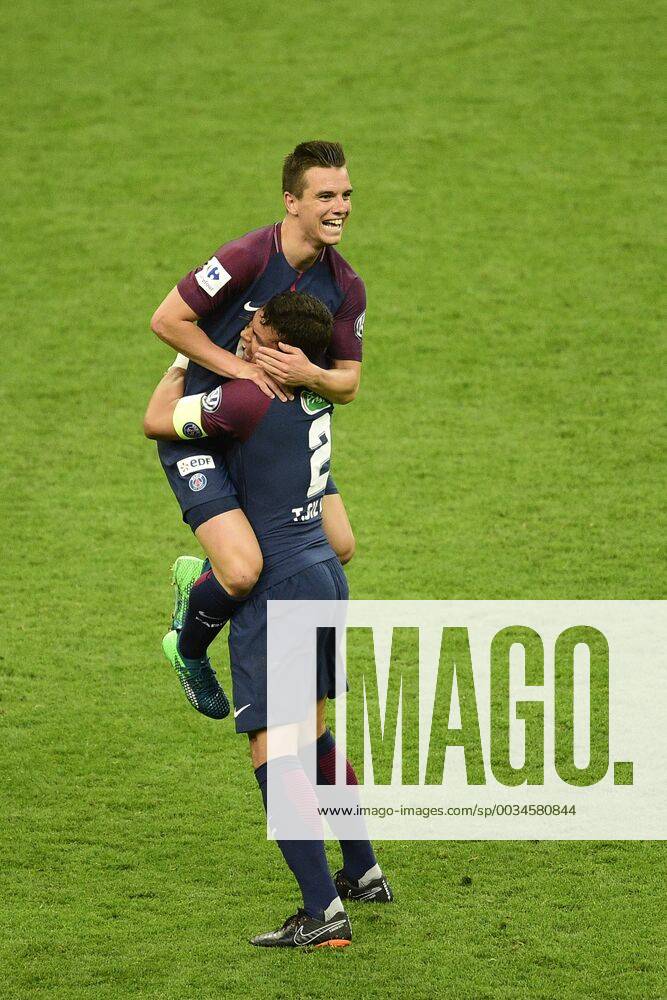 Joie des joueurs du PSG apres le but de LO CELSO Giovani (PSG) FOOTBALL : Les herbiers vs PSG - Finale de la Coupe de France - St Denis - 08 05 2018 JBAutissier Panoramic