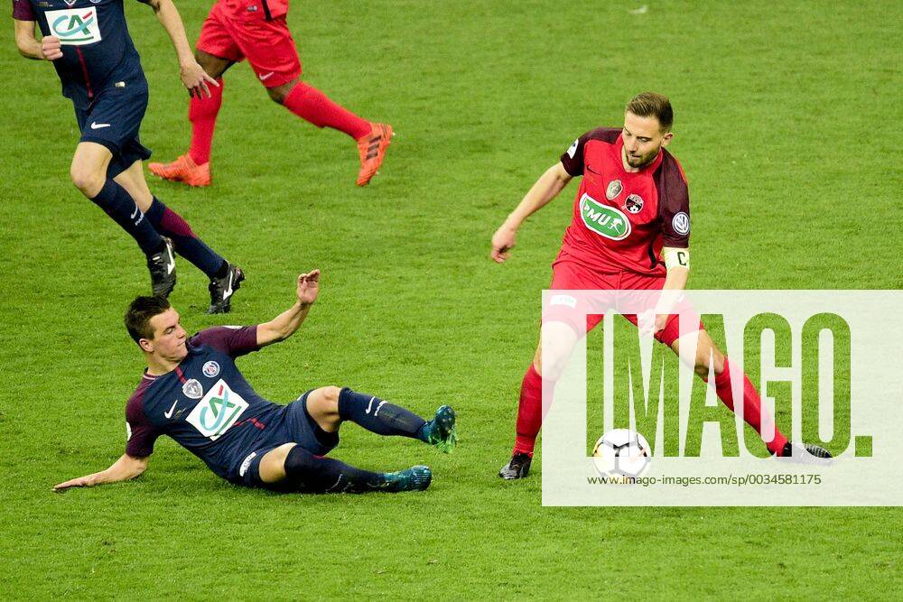 LO CELSO Giovani (PSG) vs Sebastein Flochon (Les Herbiers) FOOTBALL : Les herbiers vs PSG - Finale de la Coupe de France - St Denis - 08 05 2018 JBAutissier Panoramic