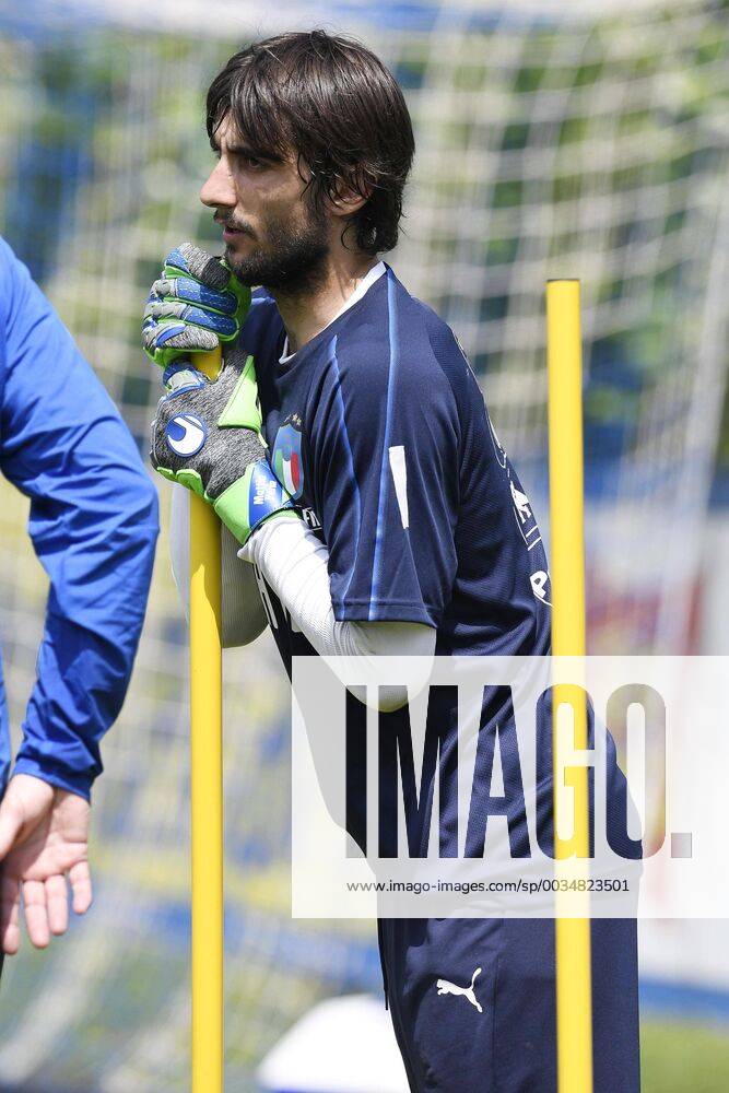 IPP20180524 Football - soccer: FIFA World Cup WM Weltmeisterschaft Fussball 2018 Russia, Preparation national team Nationalteam Of Italy, Mattia Perin (Verwendung nur in Deutschland - GERMANY ONLY) *** IPP20180524 Football soccer FIFA World Cup 2018 Russia National Team Of Italy preparation Mattia Perin use only in Germany GERMANY ONLY