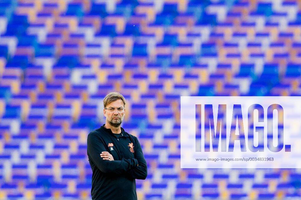 - SPORT 180525 Jürgen Klopp, head coach of Liverpool, during a training session on May 25, 2018 in Kyiv. Photo: Vegard Wivestad Grott BILDBYRAN kod VG 170176