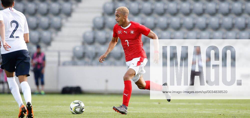 Tissot Arena Biel , SCHWEIZ , Fussball Länderspiel U21 U 21 Schweiz - Frankreich Marvin Spielmann (Schweiz U21)
