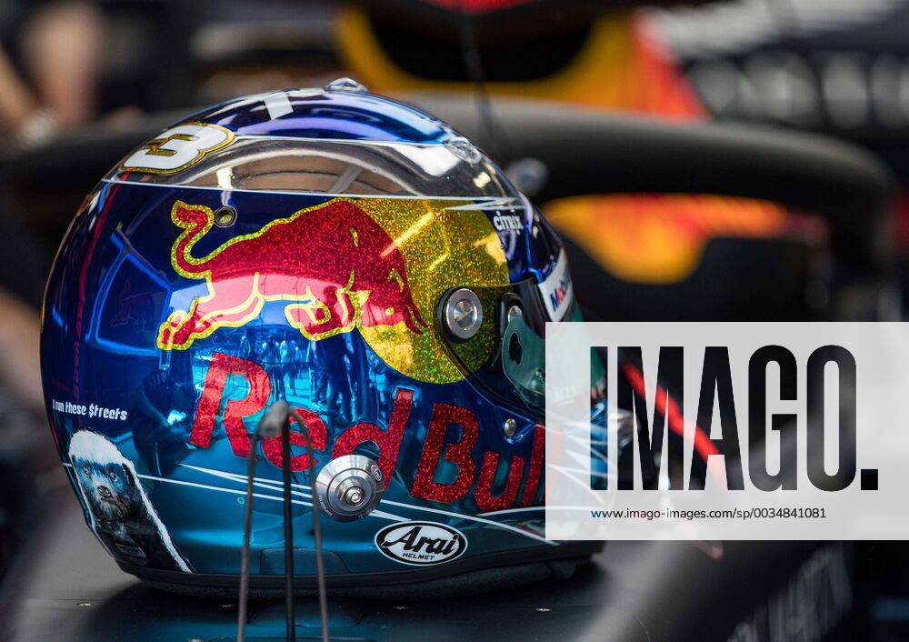 Formel 1, GP Monaco Helm von Daniel Ricciardo (Aston Martin Red Bull Racing), Grosser Preis von Monaco 2018, Rennen, Motorsport, Formel 1, 26.05.2018, Grosser Preis von Monaco 2018, Rennen, Motorsport, Formel 1, 26.05.2018 Monte Carlo