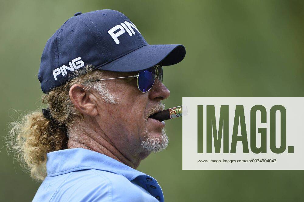 Photo Richard Morgano - LaPresse 30 May 2018 - Brescia (Italy) Golf Garda Golf - Soiano del Garda 75& xb0; Open D Italia Rolex Pro-AM In the pic: Miguel Angel Jimenez