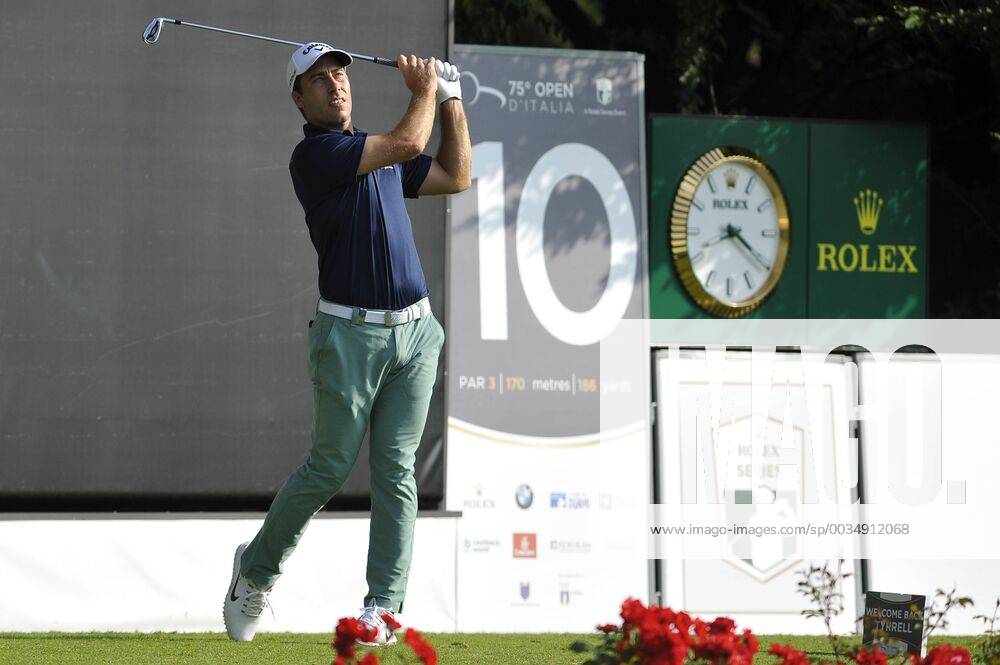 Photo Richard Morgano - LaPresse 28 May 2018 - Brescia (Italy) Golf Garda Golf - Soiano del Garda 75& xb0; Open D Italia Round 1 In the pic: Nino Bertasio