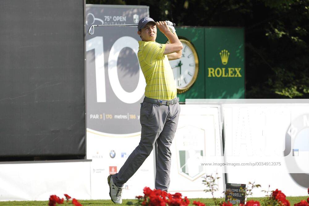 Photo Richard Morgano - LaPresse 28 May 2018 - Brescia (Italy) Golf Garda Golf - Soiano del Garda 75& xb0; Open D Italia Round 1 In the pic: Matthew Fitzpatrick