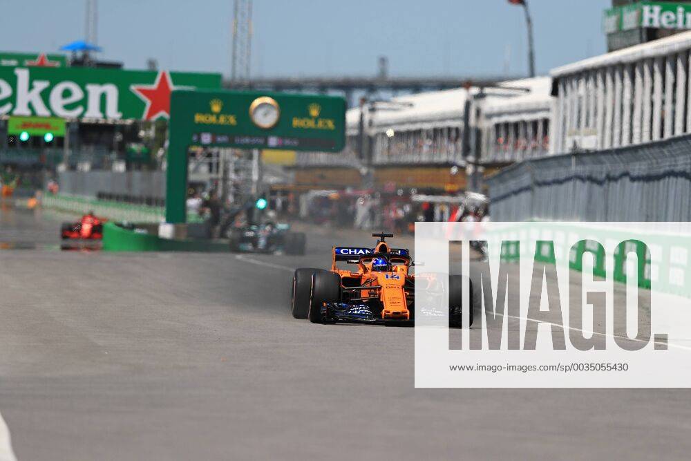 9th June 2018, Circuit Gilles-Villeneuve, Montreal, Canada; Canadian Formula One Grand Prix, qualification; McLaren; Fernando Alonso ActionPlus12035122 Octane