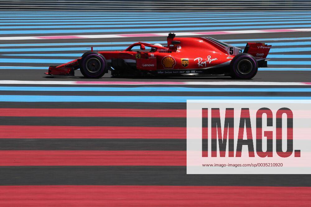 Photo4 LaPresse 22 06 2018 Paul Ricard, France Grand Prix Formula One France 2018 In the pic: free practice 1, Sebastian Vettel (GER) Scuderia Ferrari SF71H