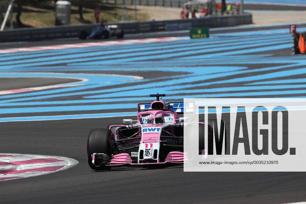 Photo4 LaPresse 22 06 2018 Paul Ricard, France Grand Prix Formula One France 2018 In the pic: free practice 1, Sergio Perez (MEX) Sahara Force India F1 VJM11