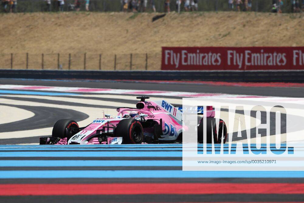 Photo4 LaPresse 22 06 2018 Paul Ricard, France Grand Prix Formula One France 2018 In the pic: free practice 1, Sergio Perez (MEX) Sahara Force India F1 VJM11